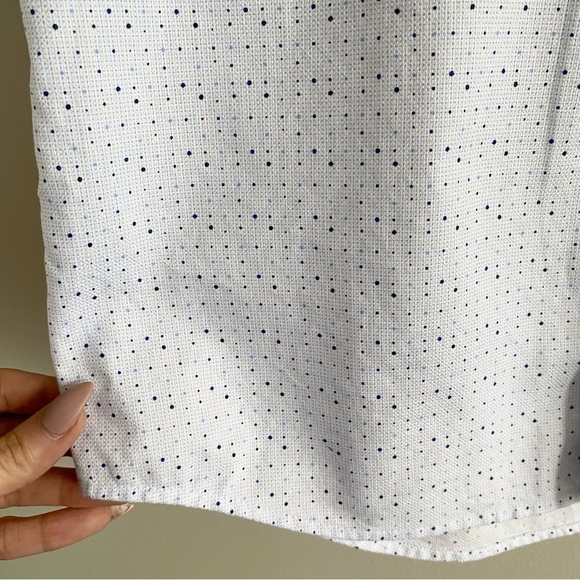 DANIEL HECHTER tip top modern fit non-Iron dot print dress shirt - Picture 9 of 14